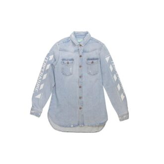 Temperature C/O Virgil Abloh Camisa Denim para hombre Temperature Azul claro