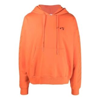 Unisex FW21 con detalle de logotipo y rayas diagonales Naranja