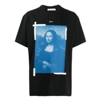 Unisex SS21 Impresión de la Mona Lisa Negro