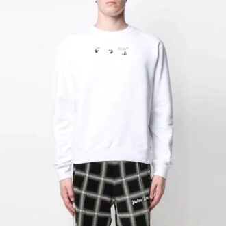 Versión de manga larga con estampado SS21, color blanco