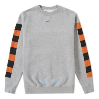 Versión de suéter de cuello redondo a cuadros con estampado en la espalda, color gris