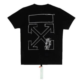 Versión estándar de pantalones cortos con cuello redondo Arrow, edición limitada del Año Nuevo Lunar, color negro