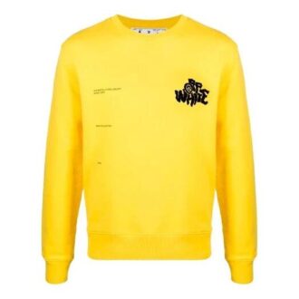 Versión holgada de manga larga con estampado del logotipo SS21, color amarillo