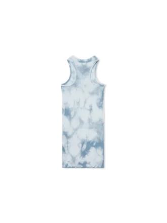 Vestido acanalado con estampado tie-dye Off Stamp