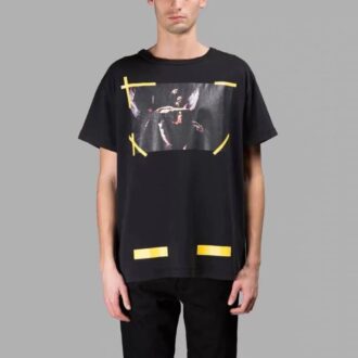 Virgil Abloh con estampado, versión de Pantalones Cortos, negro