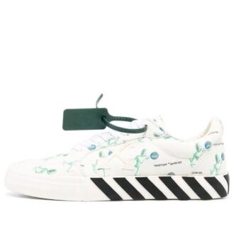 Vulc Low Canvas Alien Logo Applique “Blanco Verde Negro”