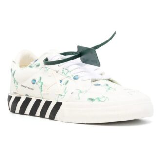 Vulc Low Canvas Alien Logo Applique “Blanco Verde Negro”
