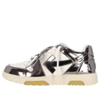 Zapatilla baja de charol Out Of Office «Silver White»