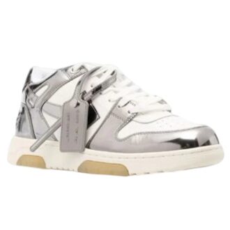 Zapatilla baja de charol Out Of Office «Silver White»