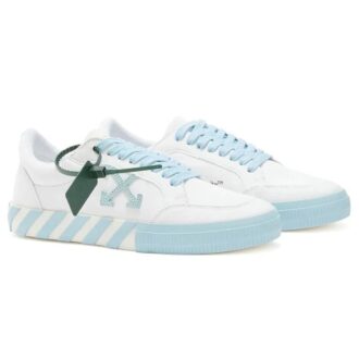 Zapatilla baja Vulcanized «White Blue»
