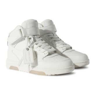 Zapatilla de caña alta de cuero Out Of Office «Blanco»