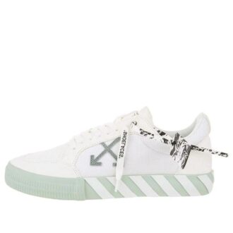 Zapatilla de lona Vulcanized baja «Blanco Verde»