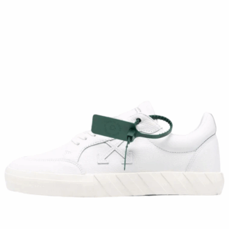 Zapatilla de lona Vulcanized baja «Blanco Verde»