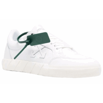 Zapatilla de lona Vulcanized baja «Blanco Verde»