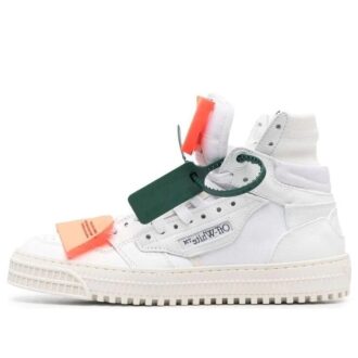 Zapatilla Off-White Off-Court 3.0 de cuero y lona «White Orange»