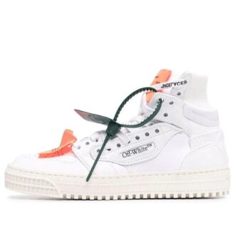 Zapatilla Off-White Off-Court 3.0 de cuero y lona «White Orange»