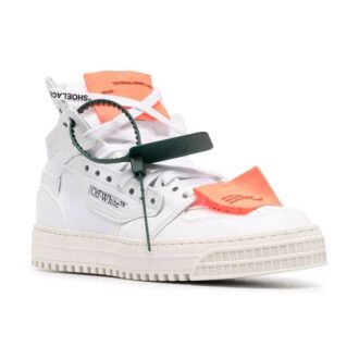 Zapatilla Off-White Off-Court 3.0 de cuero y lona «White Orange»