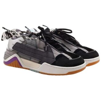 Zapatillas bajas de skate con paneles Arrow «Negro Gris Marrón»